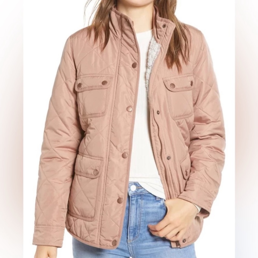 NWT Size S Thread & Supply Sherpa Lined Quilted Utility Jacket